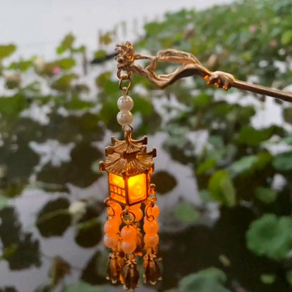 Vintage Inspired Hairpin Lantern Clips