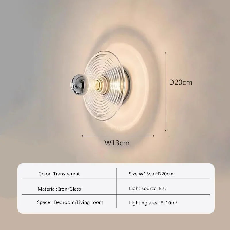 Ocean Blue LED Wave Wall Light