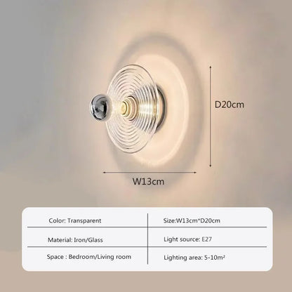Ocean Blue LED Wave Wall Light