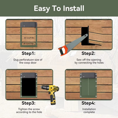Automatic Chicken Coop Door Opener with Timer and Sensor