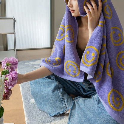 Fun Happy Face Beach Towel