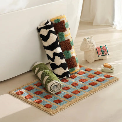 Colorful Texture Non Slip Bath Mat