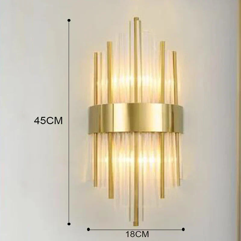 Premium Gold LED Wall Light Fixture