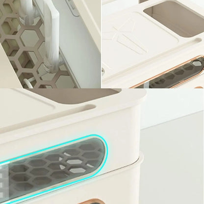 Wireless Router Storage Box with Cable Organizer