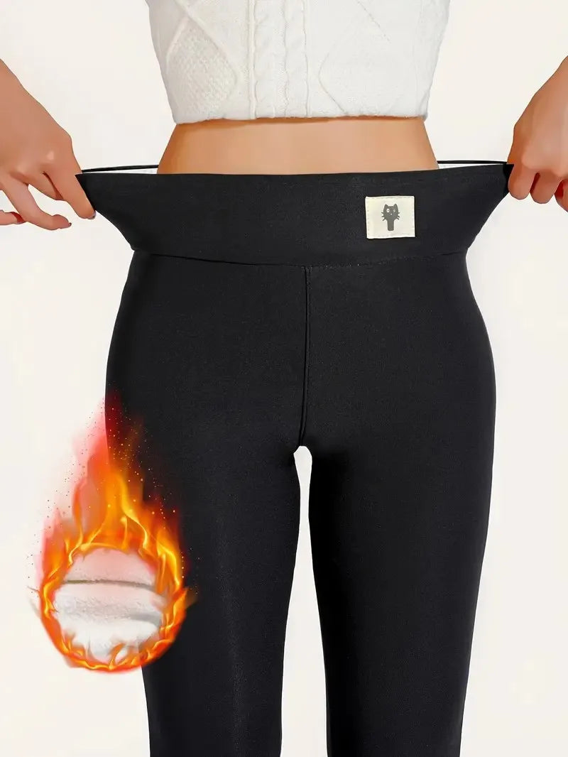Warm High Waisted Cashmere Leggings for Women