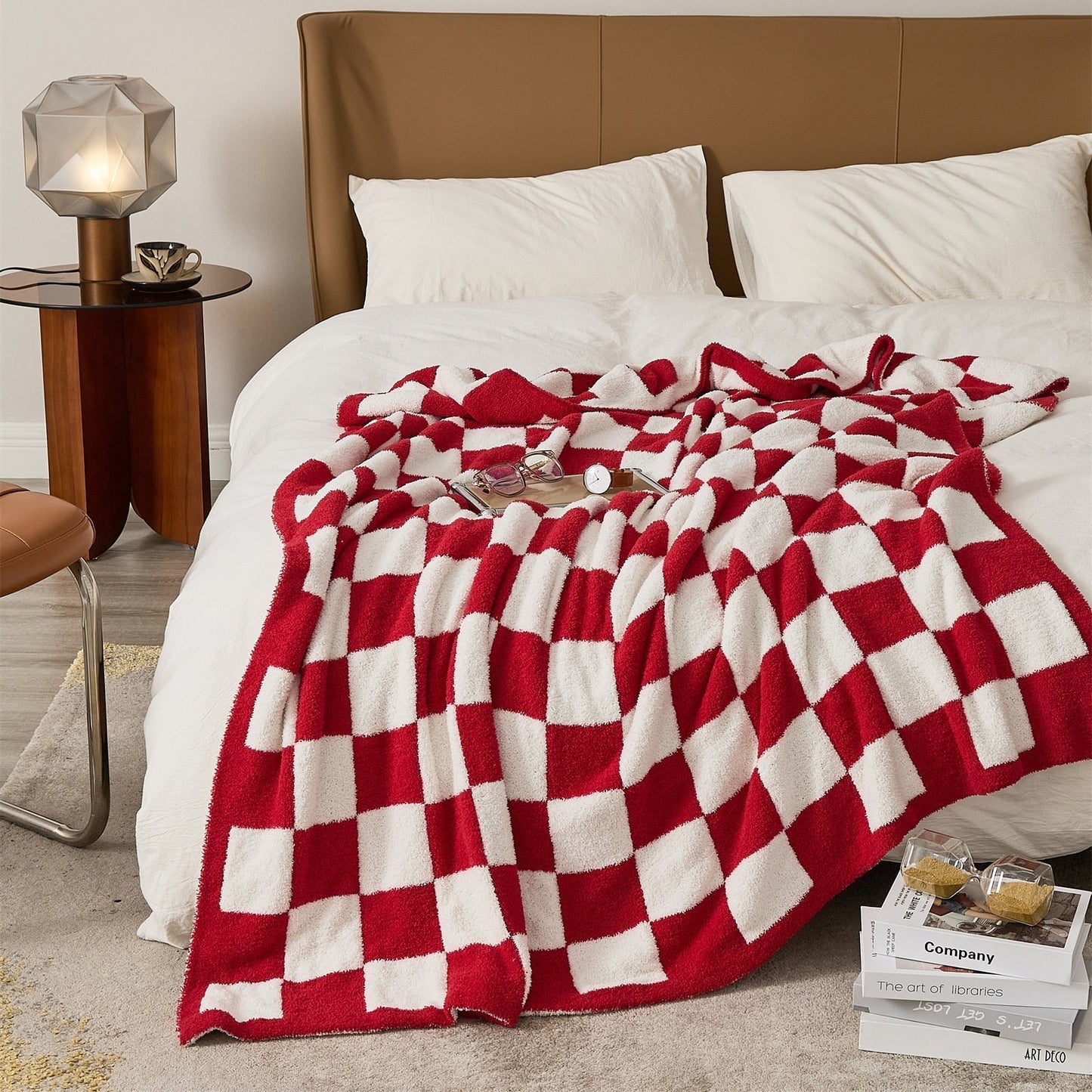 Vibrant Plaid Throw Blanket