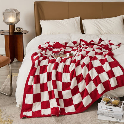 Vibrant Plaid Throw Blanket