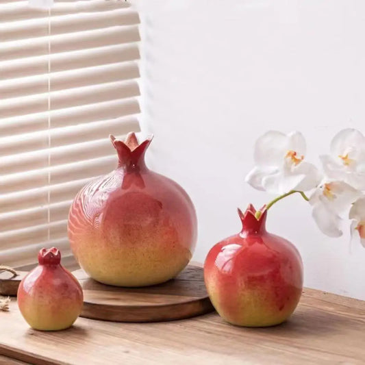 Decorative Red Fruit Ceramic Vase - Befez