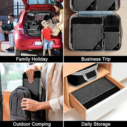 Compact Travel Packing Cube Set 6pc Waterproof Bags