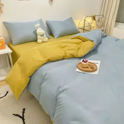 Soft Reversible Duvet Cover Set for Bed