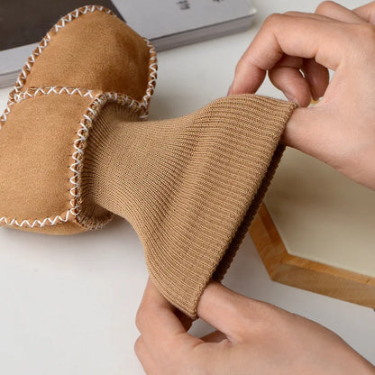 Cozy Baby Booties with Soft Faux Fur Inside