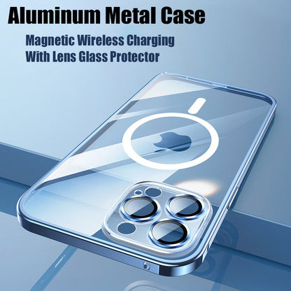 Strong Metal Phone Case with Magnetic Closure