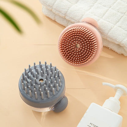 Easy Clean Hair Brush Massager Shampoo Dispenser
