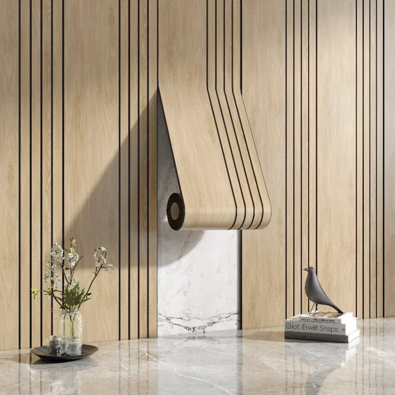 Textured Wooden Wall Stickers Decorative Panels