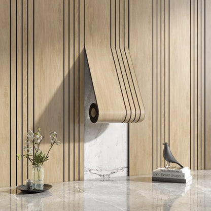 Textured Wooden Wall Stickers Decorative Panels