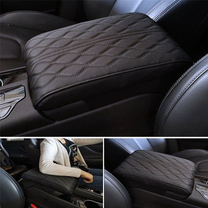 Premium Leather Car Armrest Cushion