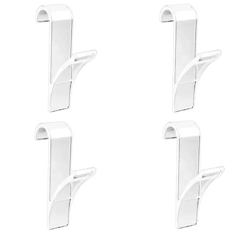 Practical Radiator Hooks 4-Pack, Slim & Clear - Befez