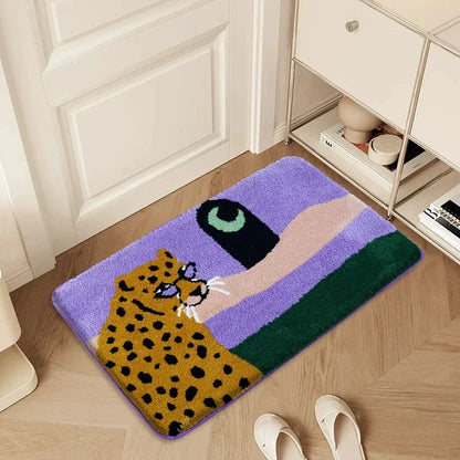 Vibrant Animal Print Bathroom Mat - Befez