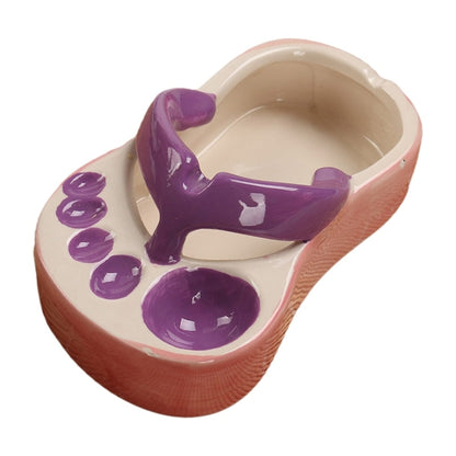 Colorful Ceramic Flip Flop Shaped Serving Dish