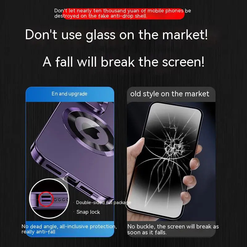 Premium Metal Magnetic Case for iPhone 15 14 13