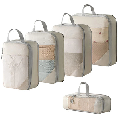 Compact Travel Storage Bag Set 5pc Waterproof
