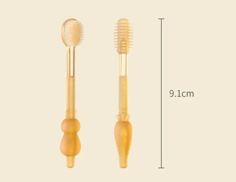 Soft Baby Silicone Toothbrush Kit with Travel Case