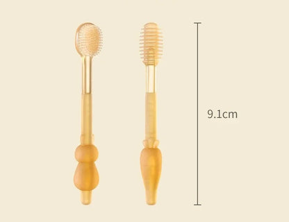 Soft Baby Silicone Toothbrush Kit with Travel Case