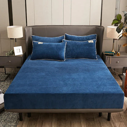 Cozy Fitted Velvet Sheet for Cold Weather Mattress - Befez