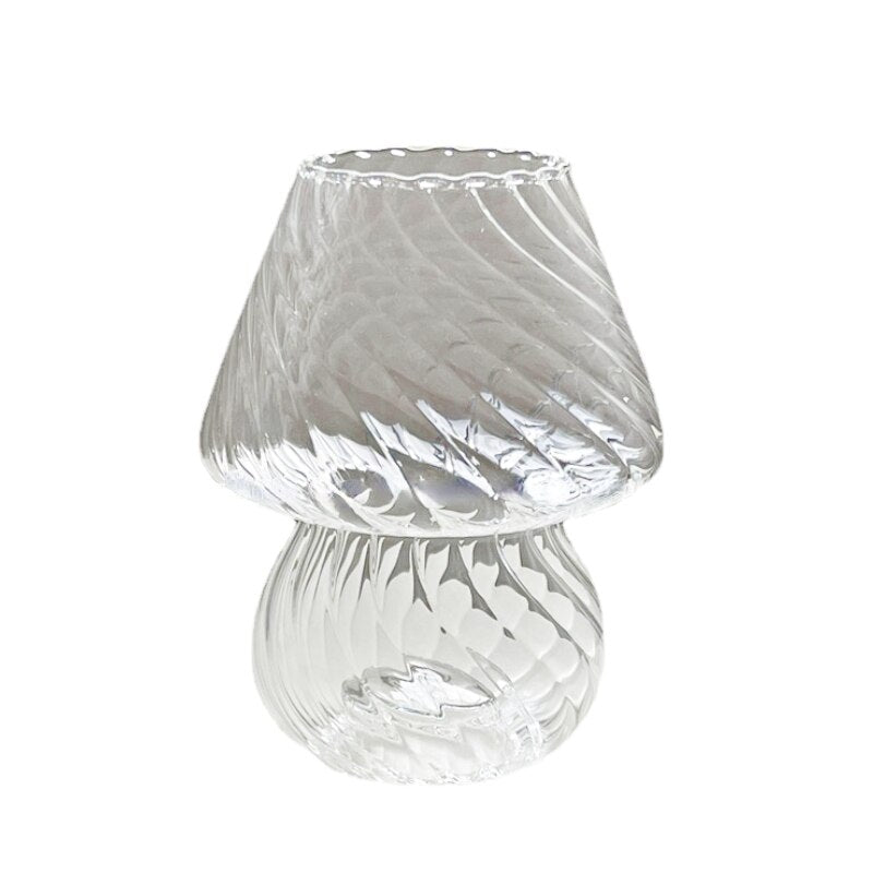 Scandinavian Blue Stripe Glass Vase