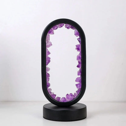 Calming Purple Gemstone Table Lamp