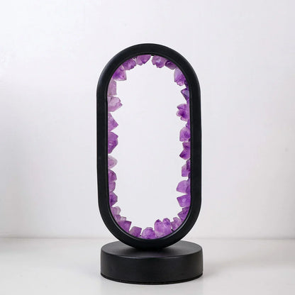 Purple Crystal Table Lamp