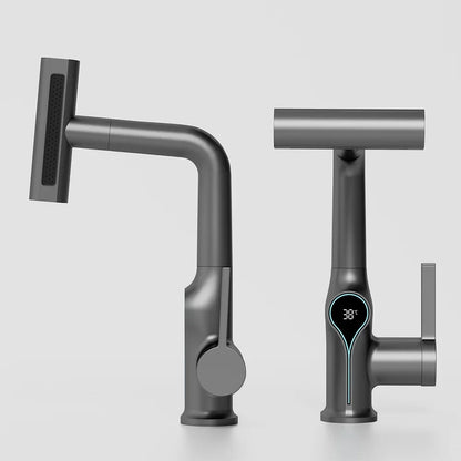 Modern Sink Faucet with LED Temperature Control