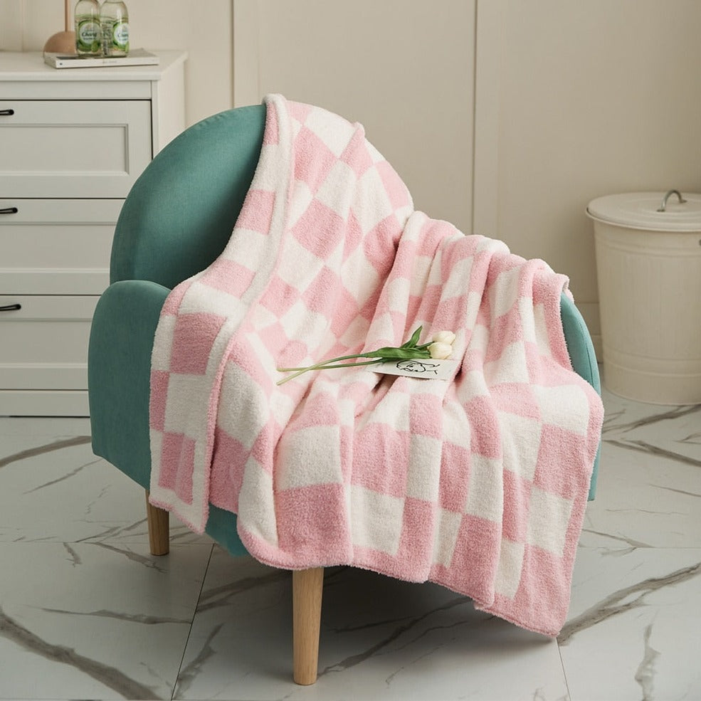 Vibrant Plaid Throw Blanket
