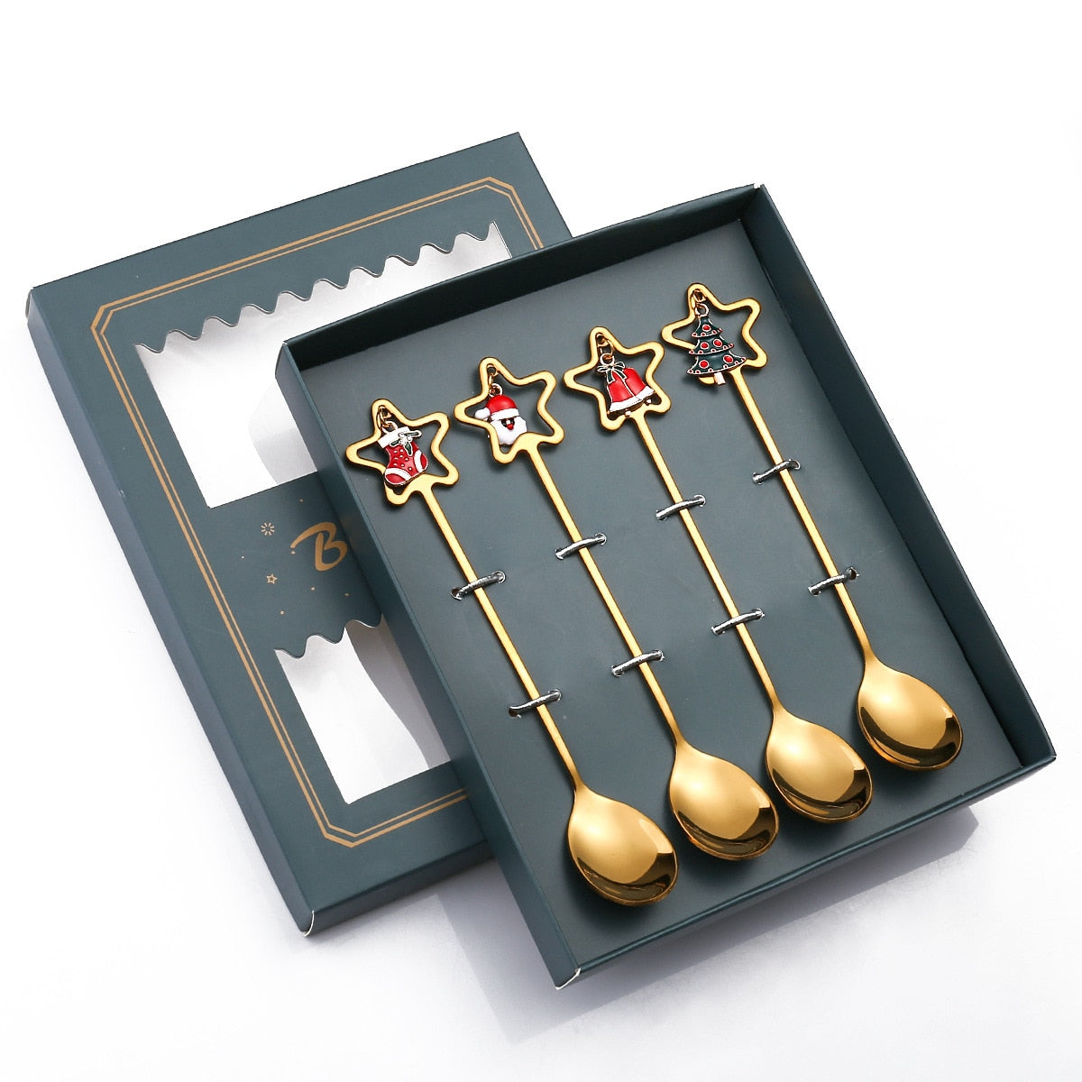 Festive Holiday 4 Piece Dinner Table Set