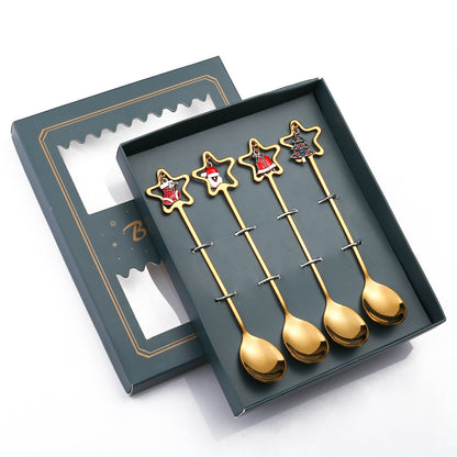 Festive Holiday 4 Piece Dinner Table Set