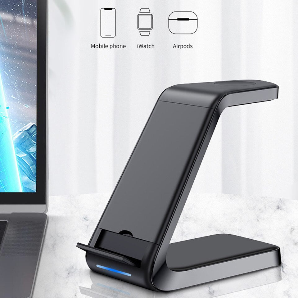 Compact 3 in 1 Wireless Charging Station