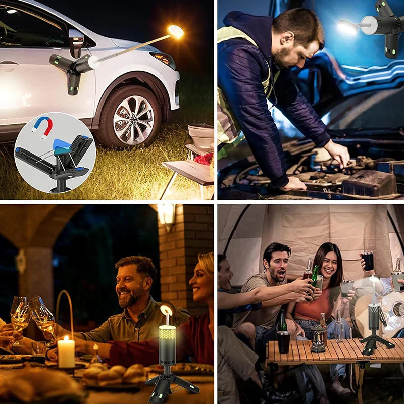 Portable Rechargeable Camp Light with Tripod