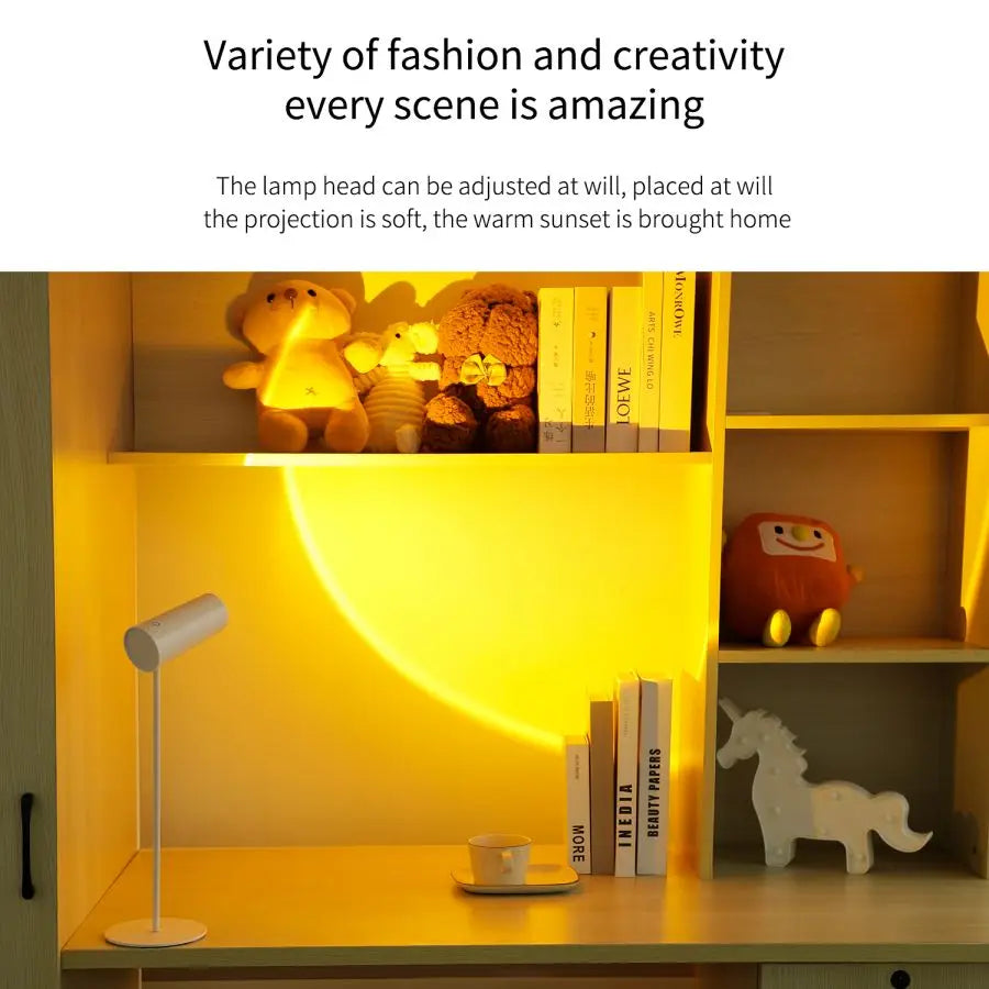 Compact LED Desk Lamp with USB Rechargeable Touch Control