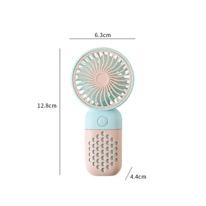 Compact Rechargeable Mini Hand Fan with Scented Mode