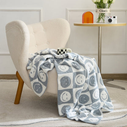 Colorful Plaid Throw Blanket