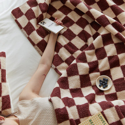 Warm Plaid Blanket Throw