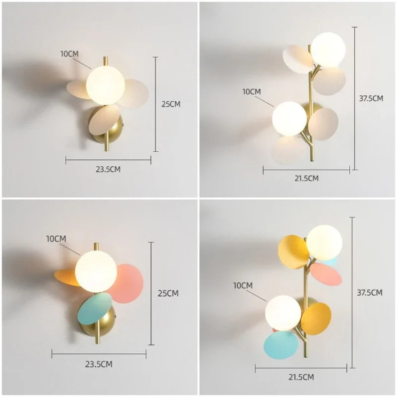 Stylish LED Glass Wall Light Fixture