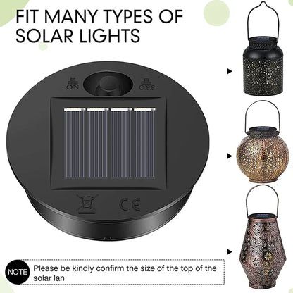 Outdoor Solar Garden Lantern Replacement Lids 6pc Set