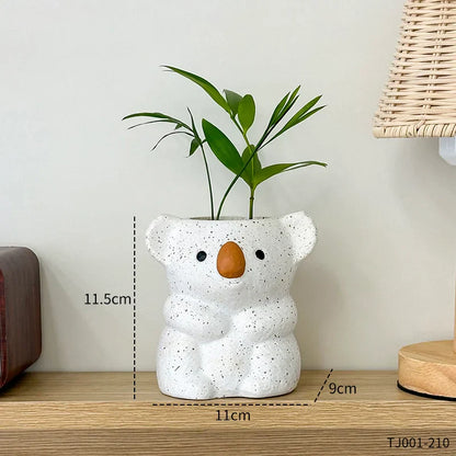 Cute Koala Figurine Planter for Small Plants - Befez