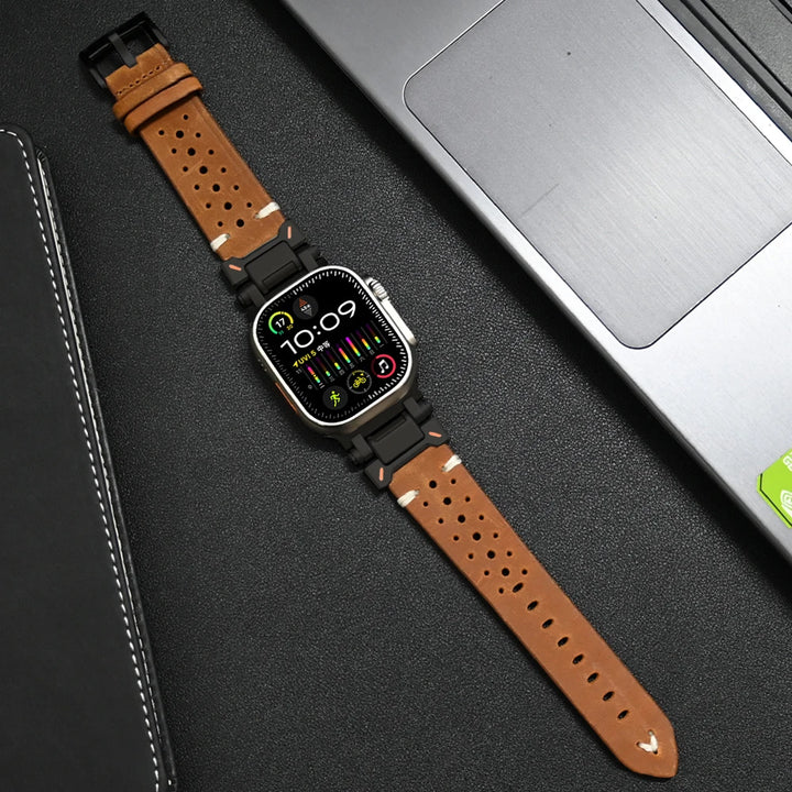 Premium Leather Apple Watch Strap - Strong and Classic Band
