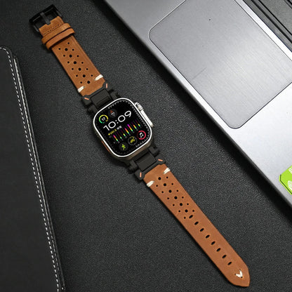 Premium Leather Apple Watch Strap - Strong and Classic Band
