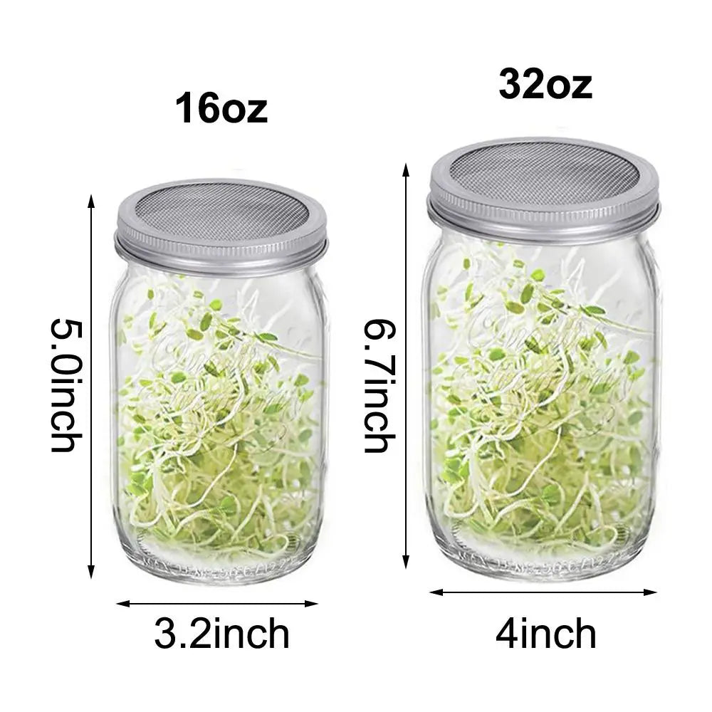 Easy Sprout Grower Kit | Stainless Steel Lid | 2 Sizes