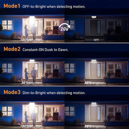 Outdoor Motion Sensor Solar Powered Security Lamp