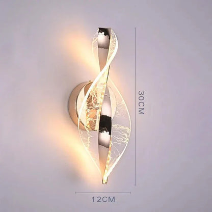 Stylish LED Wall Lamp | Contemporary Metal & Glass Design