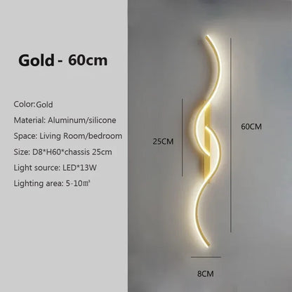 Slim LED Stripe Wall Light
